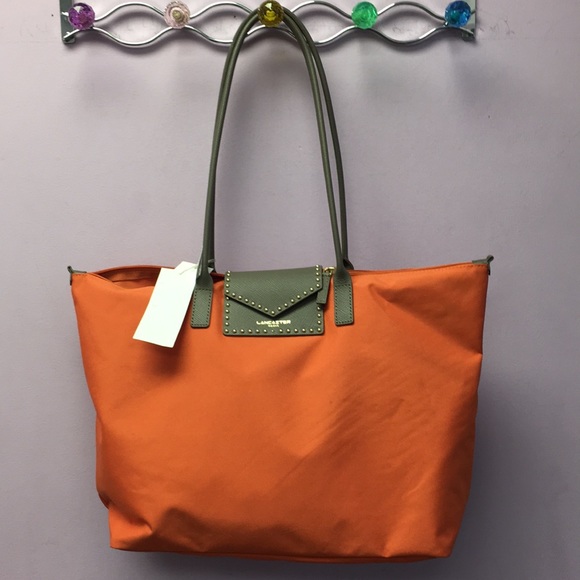 lancaster paris Handbags - NWT Lancaster orange canvis tote